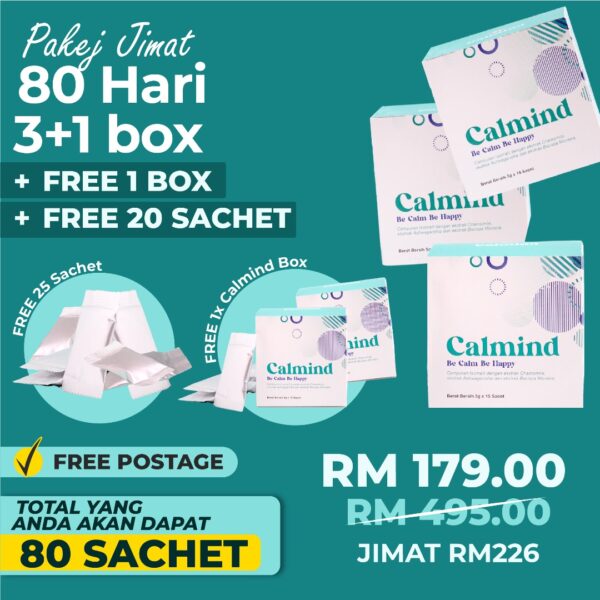 Calmind - Pakej Jimat - 3 Box FREE 1 Box