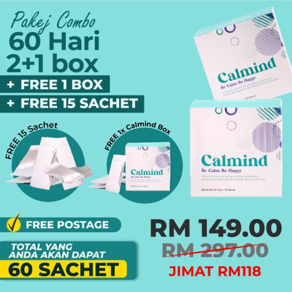 Calmind – Pakej Combo - 2 Box FREE 1 Box